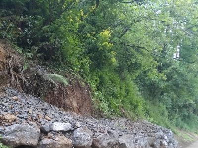 Enrochement talus